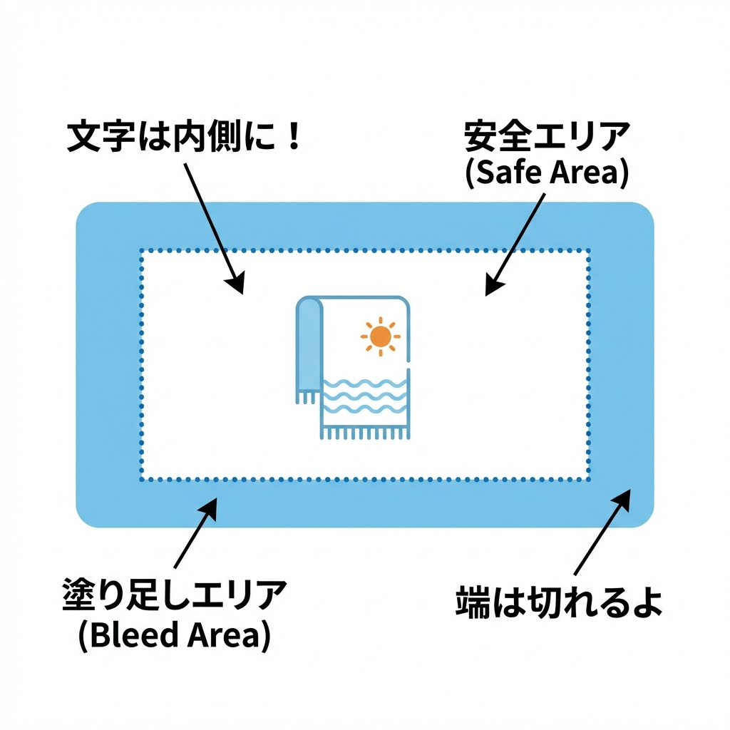 塗り足しの解説図