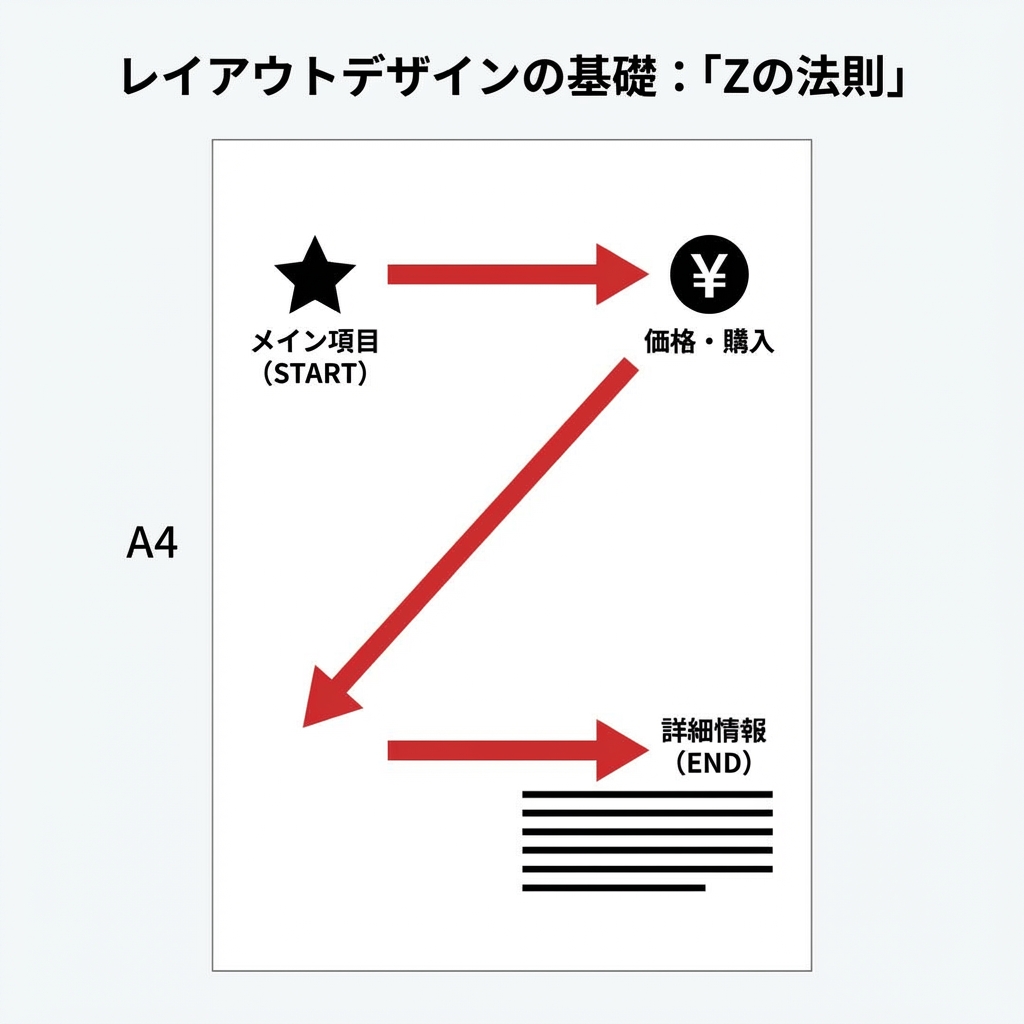 Zの法則レイアウト図解