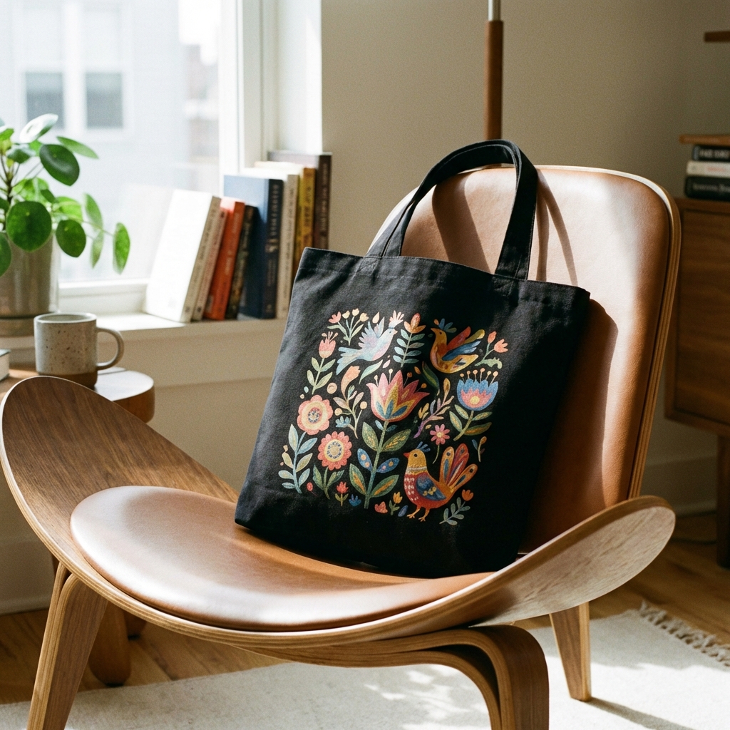 Up-Tの黒トートバッグ